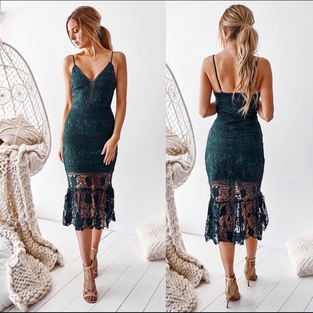 Emerald Green Two Sisters the Label lace dress